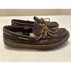 Clarks Originals Men’s Size 12 M Brown Shoes Moccasins Slip On Leather Handsewn